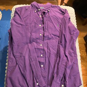 Ralph Lauren purple oxford button down shirt small classic fit